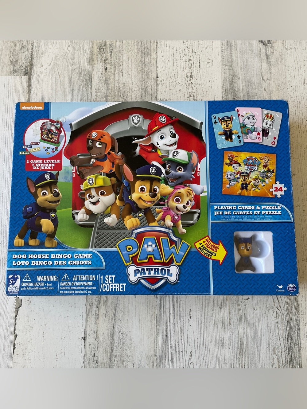 Paw Patrol Dog House Bingo Game Cards Figurine NEW